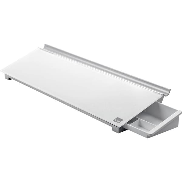 nobo Glas- Antecknings- board Diamond Glass Memo Desktop (B x H) 458 mm x 60 mm Briljantvit inkl. pennhylla, inkl. whit