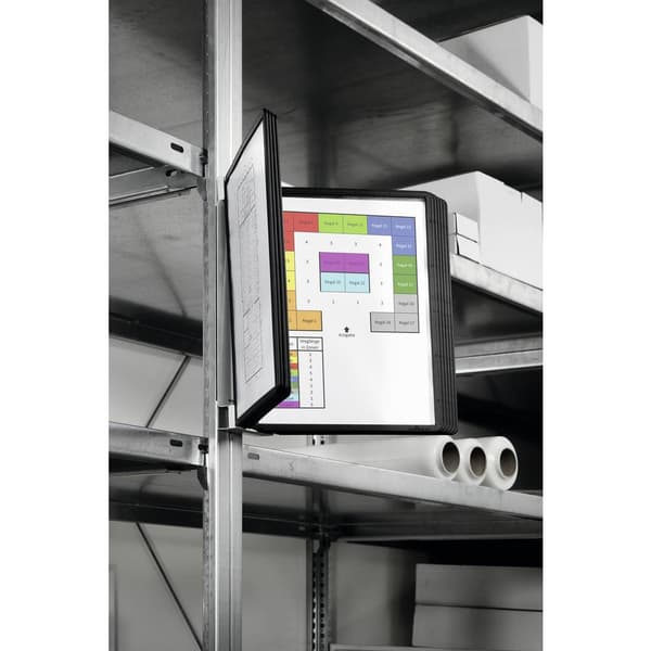 Durable 591801 Genomskinlig tavla Svart (B x H x D) 325 x 390 x 260 mm DIN A4