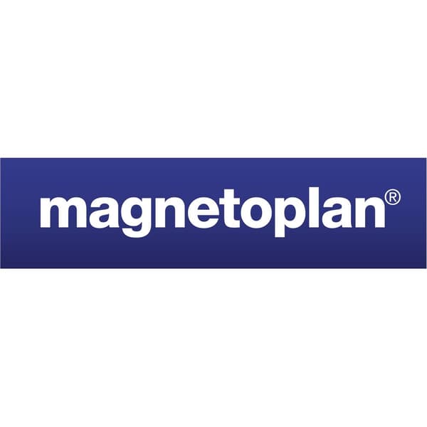 magnetoplan 210081000 Klämbrädeskena Vit Plast