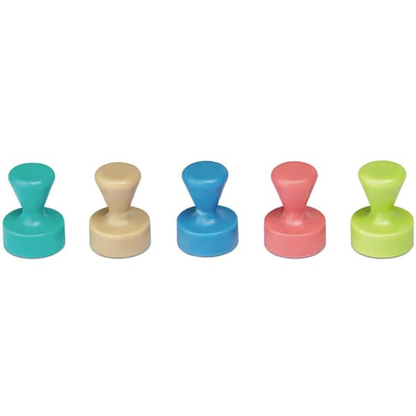 Maul Magnet 6168499 (Ø x H) 12 mm x 16 mm Kon Ganmmalrosa, Atlantic Blue, Turkos, Lime, Sahara 10 st 6168499