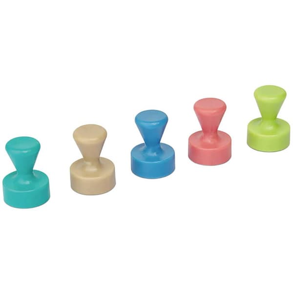 Maul Magnet 6168499 (Ø x H) 12 mm x 16 mm Kon Ganmmalrosa, Atlantic Blue, Turkos, Lime, Sahara 10 st 6168499