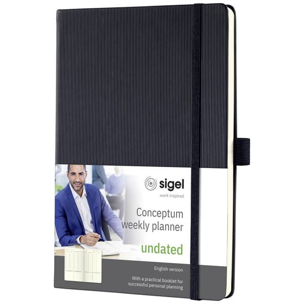 Sigel Veckokalender CONCEPTUM® CO701 DIN A5 Inbindningens färg: Svart 1 st