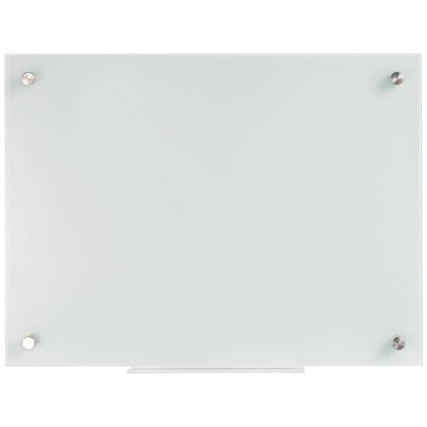 SpeaKa Professional Glasmagnettavla SP-BWM-200 (B x H) 600 mm x 450 mm Vit slät inkl. pennhylla