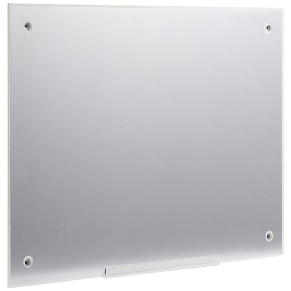 SpeaKa Professional Glasmagnettavla SP-BWM-200 (B x H) 600 mm x 450 mm Vit slät inkl. pennhylla