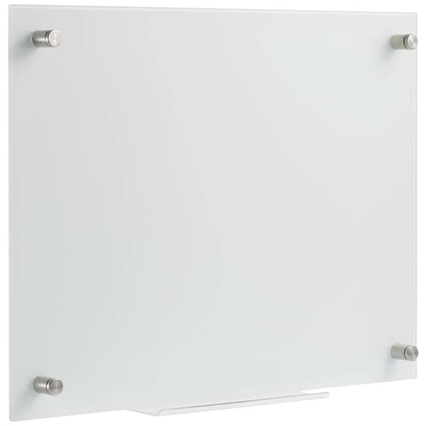 SpeaKa Professional Glasmagnettavla SP-BWM-200 (B x H) 600 mm x 450 mm Vit slät inkl. pennhylla