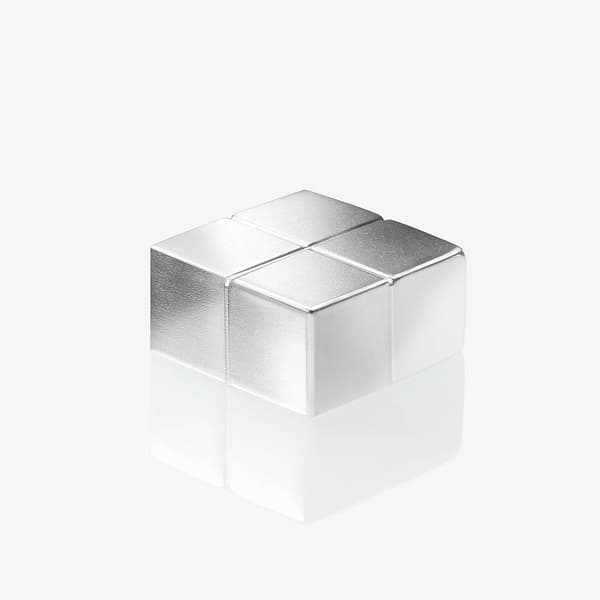 Sigel Neodymmagnet C10 Extra-Strong (B x H x D) 20 x 10 x 20 mm Tärning Silver 4 st BA705