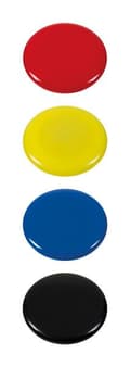 Miniatyrbillede 1 af 5: Westcott AC-E10826 Magnet Assorted Pakke med 4 stk. Ø 40x8,5 mm, 2500g