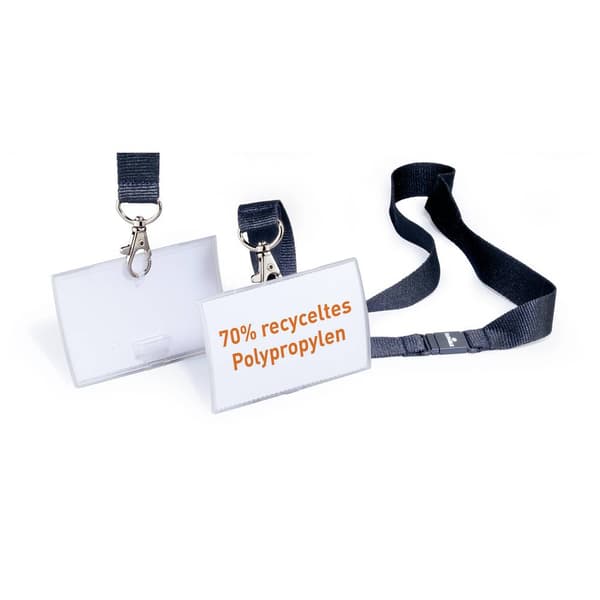 Durable 821719 Namnskylt CLICK FOLD (B x H) 90 mm x 54 mm Textilband 10 st