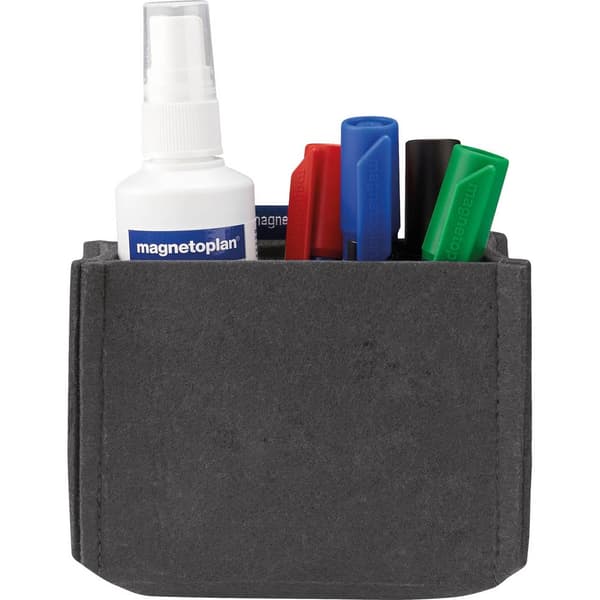magnetoplan magnetoTray MEDIUM 1227701 Pennhållare, magnetisk (B x H x D) 130 x 100 x 60 mm Grå