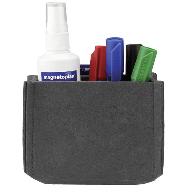 magnetoplan magnetoTray MEDIUM 1227701 Pennhållare, magnetisk (B x H x D) 130 x 100 x 60 mm Grå