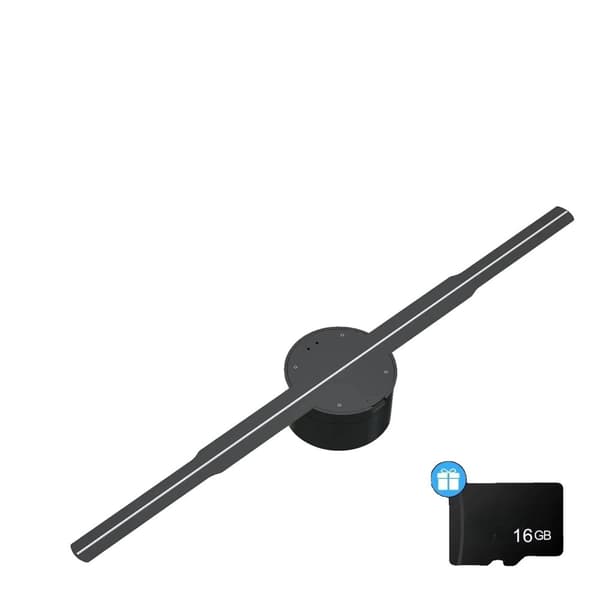 Holografisk Reklame Maskine, 3D Skærm, Justerbar Lysstyrke,EU STIK, 42cm HD udgave