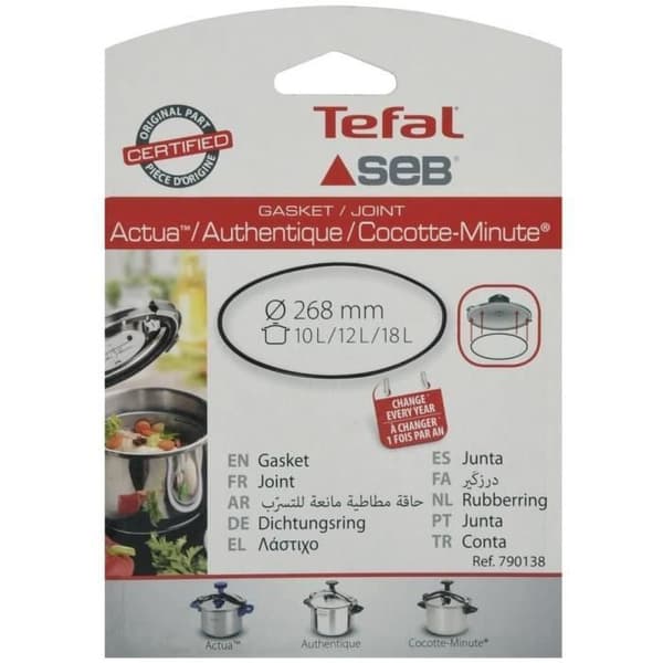 SEB Silikonpackning 790138 10 till 18L Ø26,8cm svart