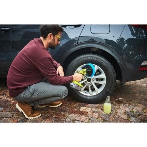 RYOBI - 18V ONE+ motoriserad borste - diam. 150 mm - 210 rpm - IPX7 batteriskydd - Levereras med 1 medium borste - R18CPS-0
