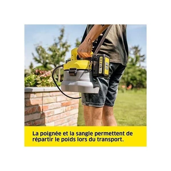Batterispruta - KARCHER - PSU 4-18 - 18V - Gul - Realtidsautonomi