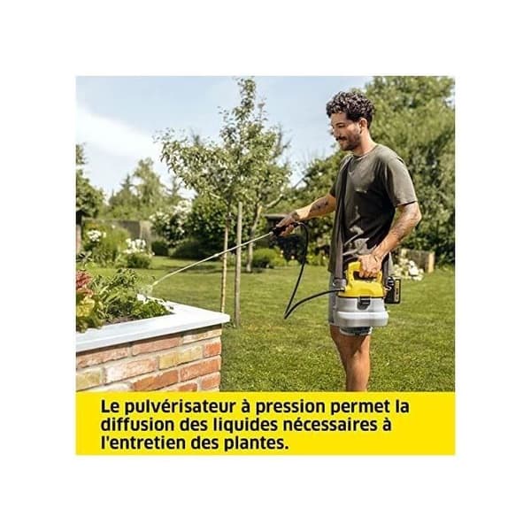 Batterispruta - KARCHER - PSU 4-18 - 18V - Gul - Realtidsautonomi
