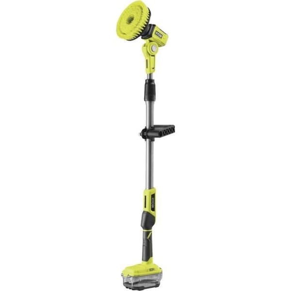 RYOBI - 18V ONE+ teleskopisk motoriserad borste - diam. 150 mm - stolpe 1 m till 1,4 m - IPX7 + 1 medium borste & 1 skum - R18TPS-0