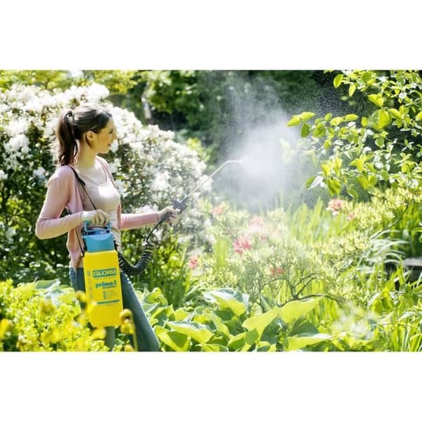 GLORIA - Prima 5 Comfort - 5L tryksprøjte med lanse og messingdyse og 2m50 spiralslange