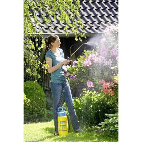 GLORIA - Prima 5 Comfort - 5L tryksprøjte med lanse og messingdyse og 2m50 spiralslange