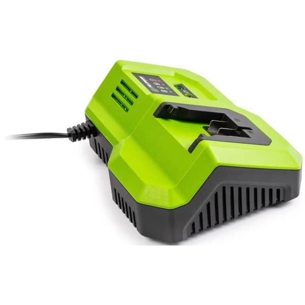 Hurtigoplader - FIELDMANN - Til 20V batteri - Oplader 2Ah på 30 min - Kompatibel med 2Ah, 4Ah, 8Ah