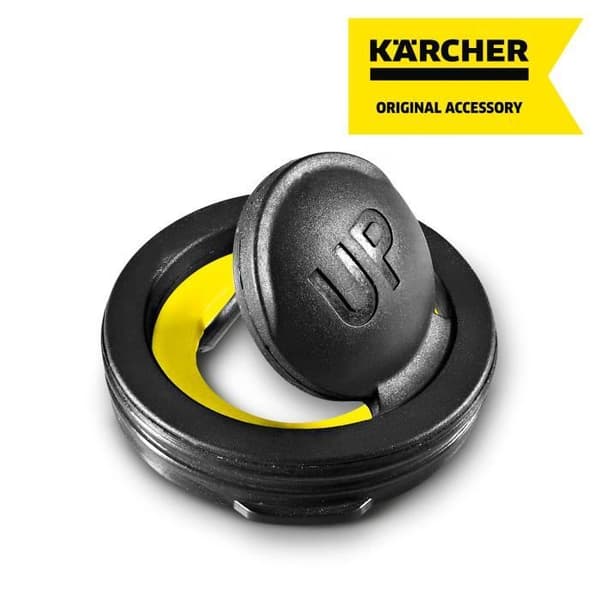 KÄRCHER 1 (25,4 mm) / 3/4 (19 mm) sovitin takaiskuventtiilillä G1-ulostuloon - Musta