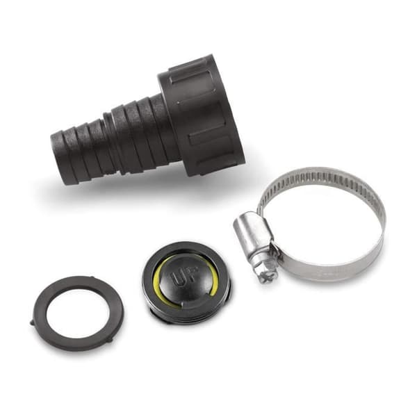 KÄRCHER 1 (25,4 mm) / 3/4 (19 mm) sovitin takaiskuventtiilillä G1-ulostuloon - Musta