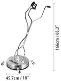 Miniatyrbillede 2 af 2: Overflade renser, 18" rengøringsflade, maks. 4000 PSI tryk, 10,5 GPM flowrate,18tommer