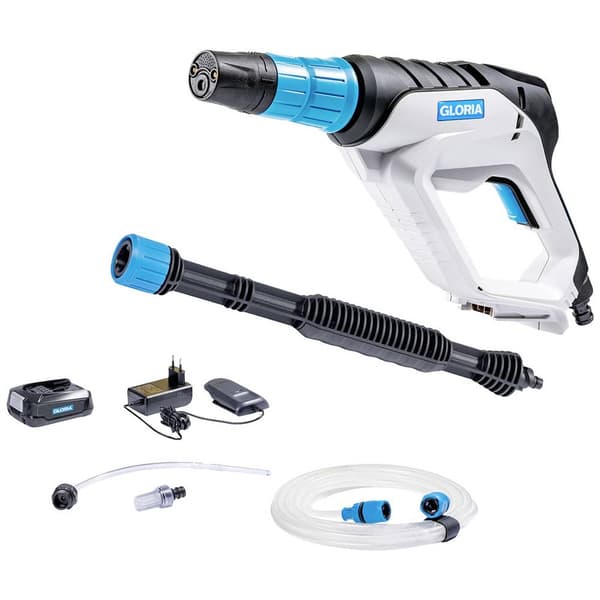 Gloria Haus und Garten MultiJet 18V Set Mellantryckstvätt Svart, Blå, Vit