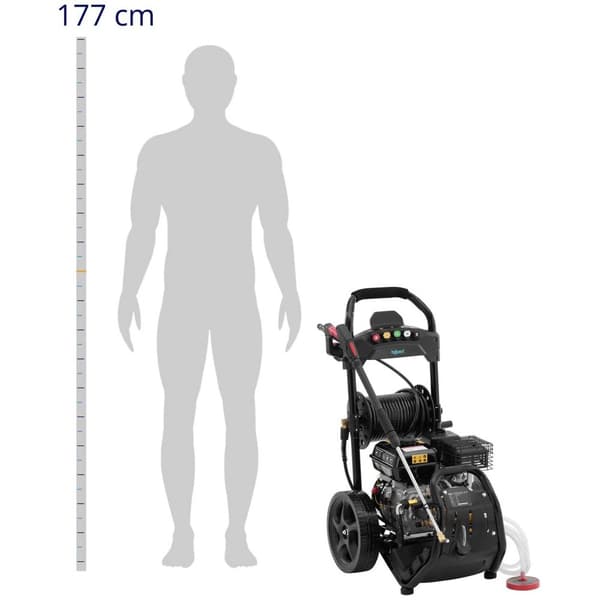 hillvert Bensintryckstvätt - 4500 W - 200 bar - 9 l/min - 20 m slang