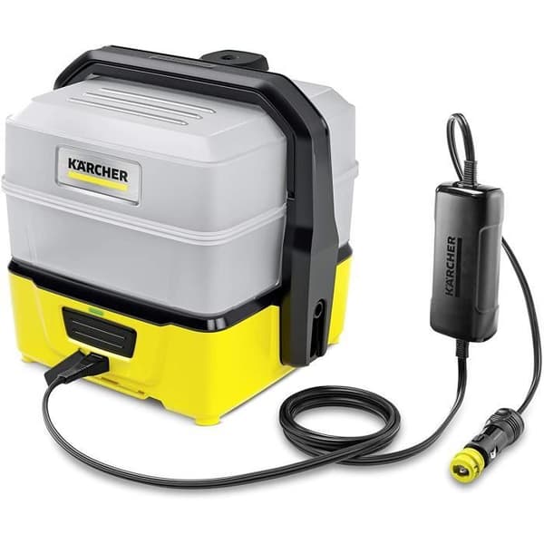Kärcher Mobil utomhusrengörare OC 3 Plus Bil (adapter för laddare, extra stor vattentank: 7 Svart, Gul