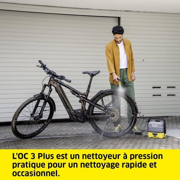 KÄRCHER OC 3 PLUS KOMPAKT HÖGTRYCKSVÄTTARE BATTERI SVART, GUL