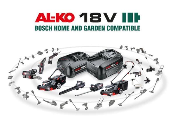 Al-ko - 113929 - 18 V Bosch hem- och trädgårdskompatibel sladdlös högtryckstvätt PW 1850 (utan batteri och laddare)