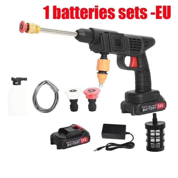 Elektrisk Højtryksrenser, Genopladelig, Trådløs, 2 batterisæt -EU