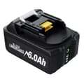 Pikkukuva 1 / 4: Vara-akku Makita 18V:lle, Li-Ion 6000mAh, Yhteensopiva BL1830 BL1840 BL1850B kanssa