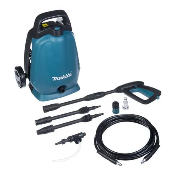 Högtryckstvätt - MAKITA - HW102 - 1300W - 100 bar - 360 l/h Svart, Turkos
