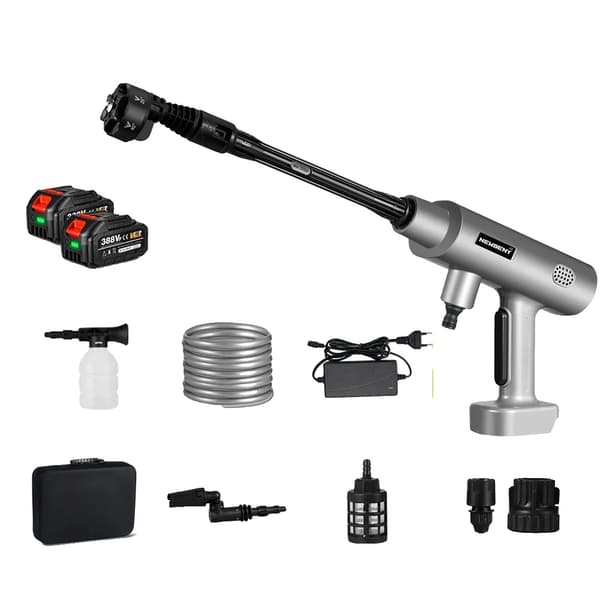 Elektrisk Højtryksrenser, 200Bar Maks. Tryk, 3500W Børsteløs Motor,2 batteri EU-stik