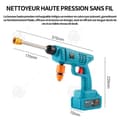 Miniatyrbild 4 av 4: INN sladdlös högtryckstvätt ca 50 minuters autonomi ren kopparrörelse högtryckstvätt multifunktionsmunstycke