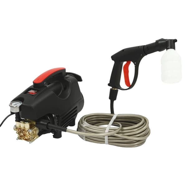 Elektrisk Högtryckstvätt, 1400W Kraftfull Motor, 80 Bar Tryck,Elektrisk, svart