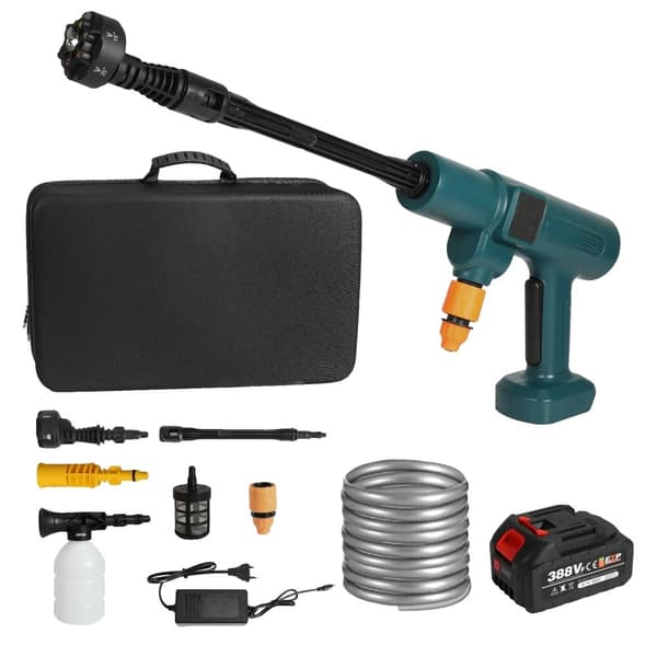 Högtryckstvättpistol, 200 BAR, 3500W Effekt,1 * batteri