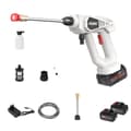 Miniatyrbillede 1 af 2: Trådløs Højtryks Bilvask Vandpistol, 300W Effekt, Blæser Spray Type,2 Batteri Hvid