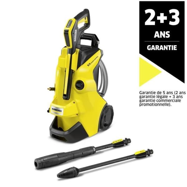 Högtryckstvätt KARCHER K4 Power Control Flex - 420 L/h - 1800 W - 130 bar Svart, Gul