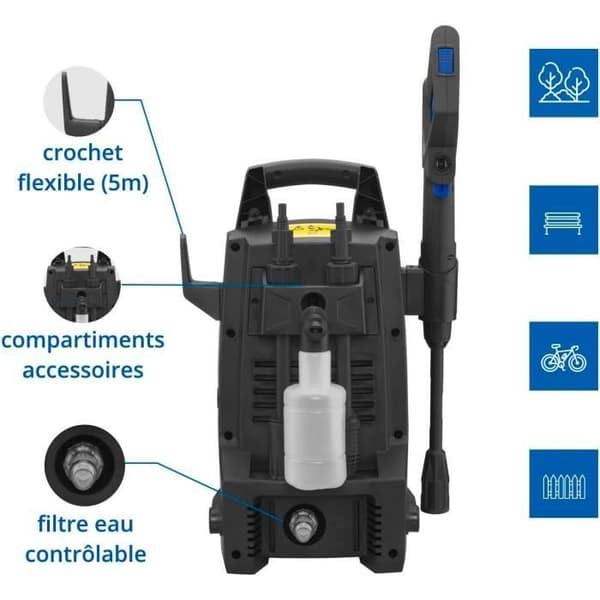 Högtryckstvätt - AR BLUE CLEAN - e-1300 - 1300 W - 100 bar - Kompakta och lätta