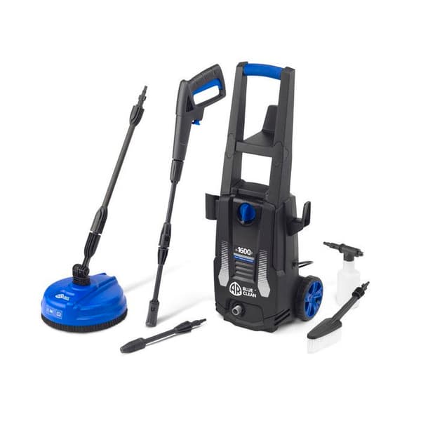 AR Blue Clean Högtryckstvätt e-1600P med Terrassrengörare och Fast Borste 1600 W, 125 bar, 420 lh - Blå Edition