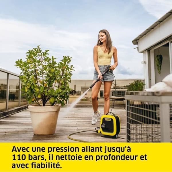 Högtryckstvätt - Kärcher - K Mini - Kompakt - 110 bar - 3,9 kg