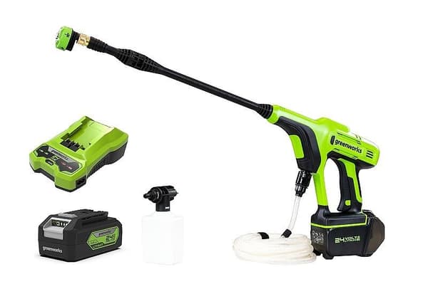 24V Højtryksrenser GREENWORKS G24PWK4 - Oplader + 4Ah Batteripakke - 5105307UB