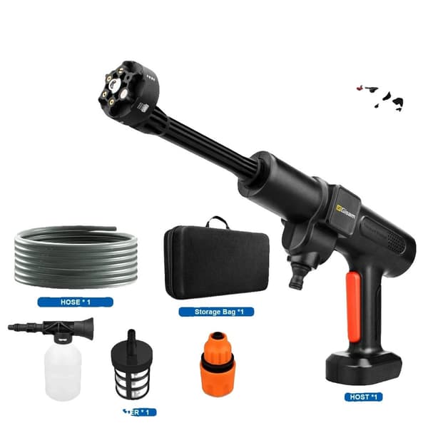 Högtrycksvattenpistol, 3500W Effekt, 200 BAR Tryck, Borstlös Motor,0 Batteriuppsättning