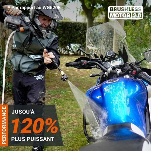 Högtryckstvätt - WORX NITRO - Hydroshot - 20V - Borstlös - Bärbar och kompakt