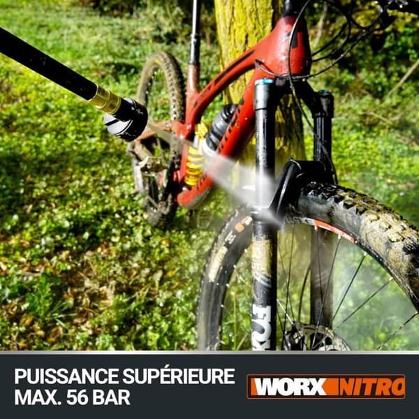 Högtryckstvätt - WORX NITRO - Hydroshot - 20V - Borstlös - Bärbar och kompakt