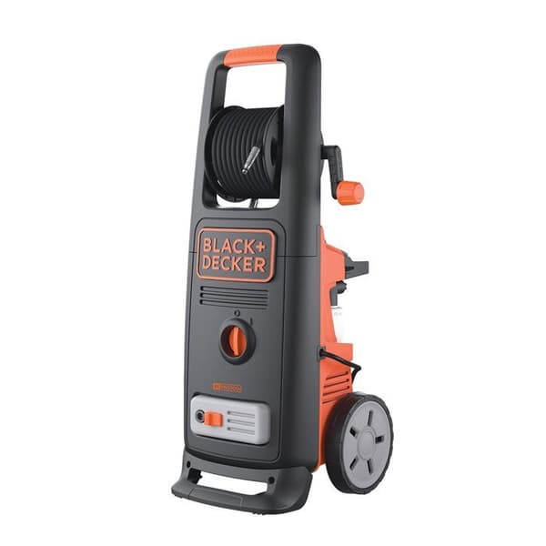 Black - Decker Black + Decker BXPW2000PE högtryckstvätt med Deluxe uteplatsrengöring och fast borste (2000 W, 140 bar, 440 l/h)