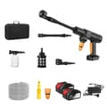 Miniatyrbillede 1 af 2: Højtryks bilvaskepistol, 35 Bar tryk, 4,1 L/min flow, børsteløs motor,Sort 2 Batteri