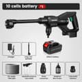Miniatyrbillede 2 af 2: Bærbar Trådløs Højtryksrenser, Justerbar Dyse, Lang Batterilevetid,15000mAh, Batteridrevet